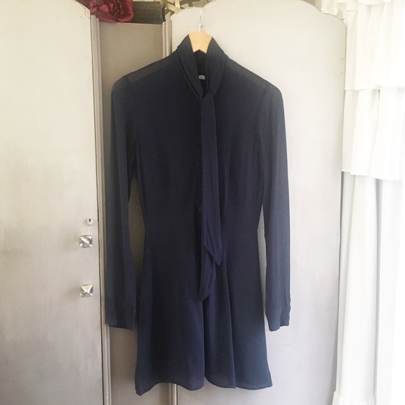 Reformation Serafina Navy Blue Dress 🤍 - Picture 8 of 13